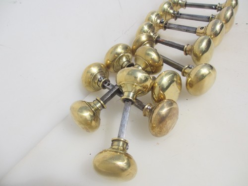 Victorian brass door - door, rim