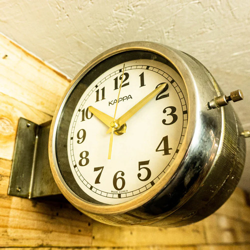 Kappa round double sided clock - round,