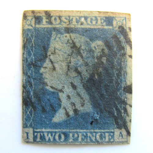 Two penny blue - blue, ia