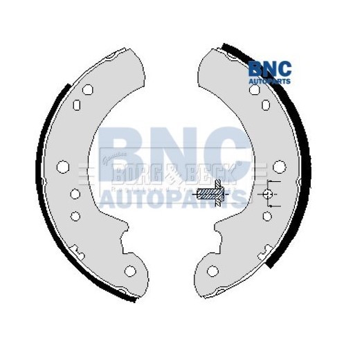 Brake shoes rear - of, fits