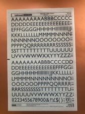 Letraset 2743 GILL SANS 60pt Monotype Transfer Rub Off Letters New Old Stock