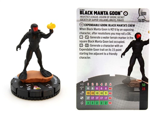 Heroclix 012 black manta - heroclix,