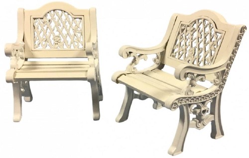 Dolls house white cast - house,