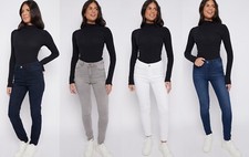 EX M&S Ladies Ivy Skinny Jeans High Waisted Cotton Comfort Stretch Marks Spencer