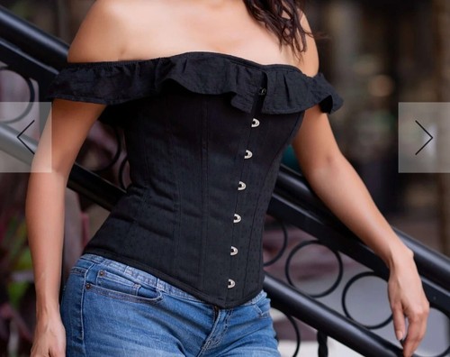 Corset story black cotton - corset,