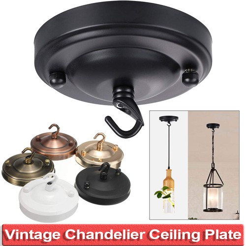 Ceiling rose hook plate light - rose,