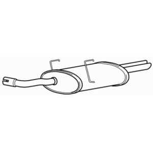 Quality rear exhaust silencer - quality,