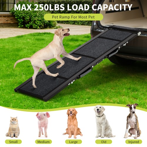 Pet dog car ramp safe - dog,