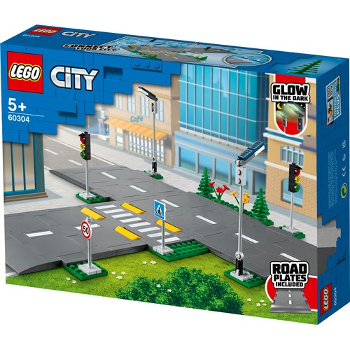 Lego city road plates set - plates,