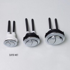 Dual Flush Push Button Toilet Rod Cistern Water Saving Chrome Plastic 38/48/58mm