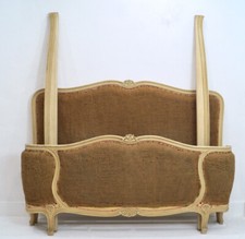 A Rare French Antique Kingsize Demi Corbeille Bed Frame - Reupholstery Option