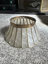 Vintage Capiz Lamp Shade Crown