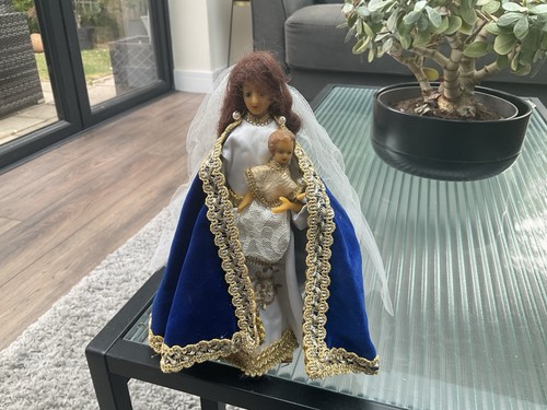 Vintage wax doll - figure, virgin