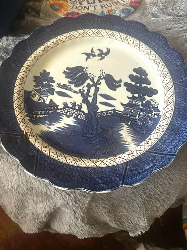 Booths real old willow blue - old,