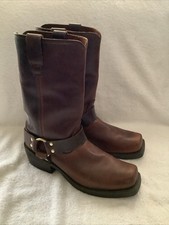 Durango Harness Boots Men's Dark Oiled Brown 9 D Pre Owned Good Condition DB514