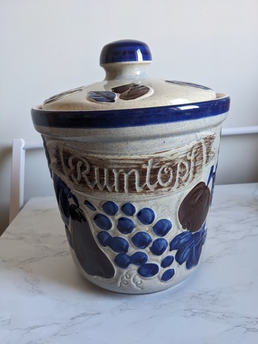 West german red rumtopf fruit - west,