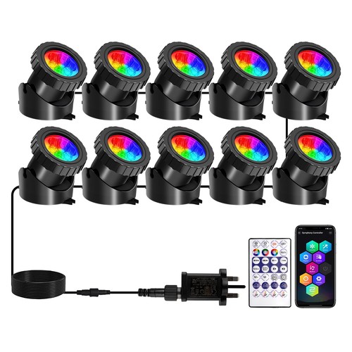 Pond lights mains powered with - mains,