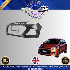 Front Bumper for Hyundai i10 2014–2017 Raw Plastic OE 86511B9000 TUV Approved
