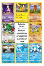 9 edible image CUSTOM pokemon cards, cookies, rice krispy treats, PRE CUT