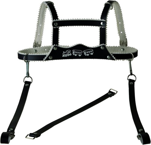 Leather harness reins baby - leather,