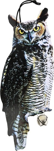 Black resin owl - black,