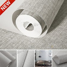 Plain Grey Textured Wallpaper