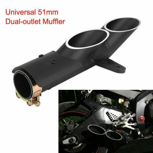 Dual outlet motorcycle exhaust - dual,