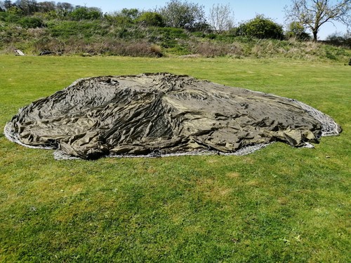 Army green parachute 34ft - parachute,