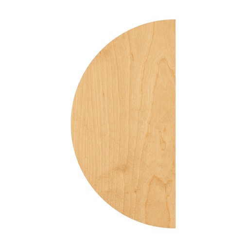 Half circle wood cutout - circle, for
