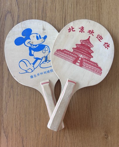 Vintage table tennis bats - table, from