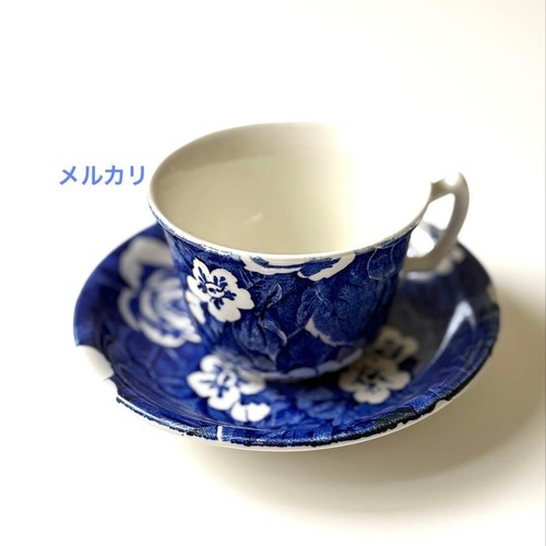 Burleigh blue victorian - victorian, chintz