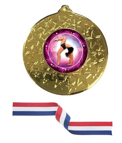 Gymnastics metal medal - gymnastics, &