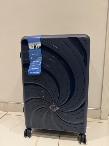 Blue hardshell suitcase high - hardshell,