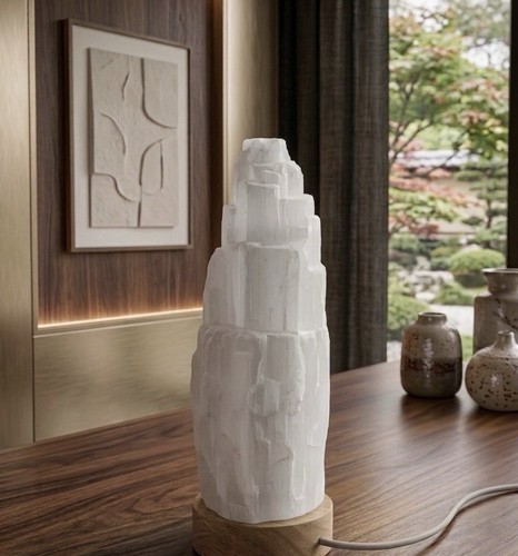 Selenite mountain lamp - lamp, 🕯️