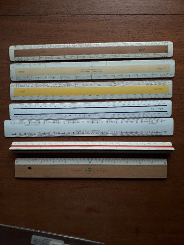 Vintage tech rulers - tech,
