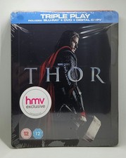 Thor - HMV Exclusive Triple Play blu ray steelbook NEW & SEALED