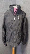 Superdry Polar Windcheater Women Wind Hiker Black Uk L LN047 GG 10