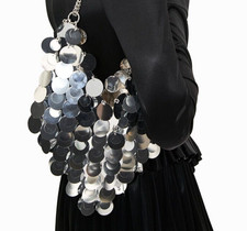 Paco Rabanne X H&M Disc-embellished shoulder bag 2023 NYE