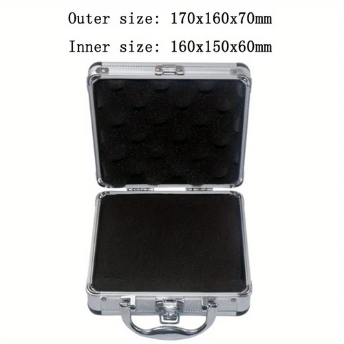 Portable aluminium tool box - aluminium,