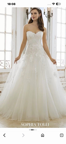 Sophia tolli ivory strapless - tolli,