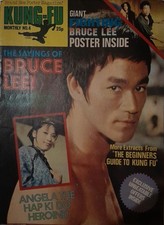 KUNG-FU MONTHLY No.4 Vintage UK 1970's Poster-Mag Featuring BRUCE LEE (VGC)