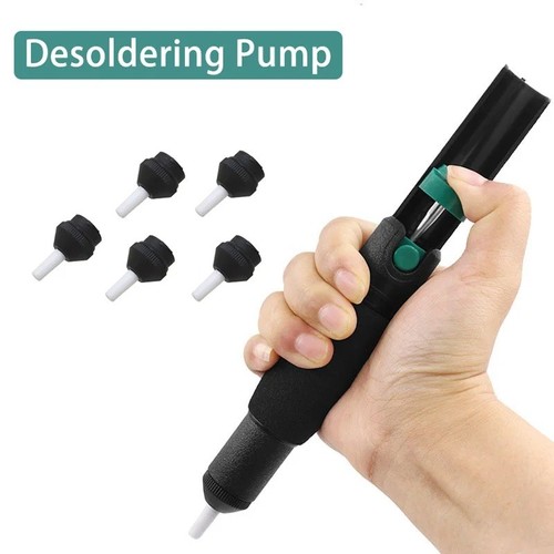 Deluxe solder sucker - solder,