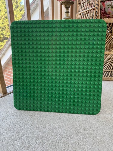 Large green lego duplo base - green,