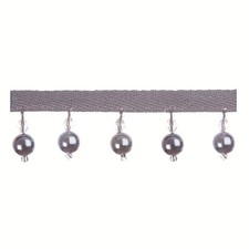 Grey Pearl Beaded Tassel