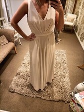 Dessy 8157 Champagne Chiffon