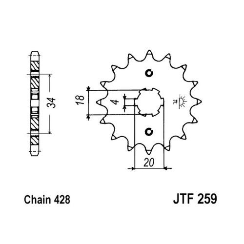 259 15t sprocket for - sprocket, kymco