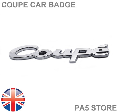Coupe chrome car badge wing - car,