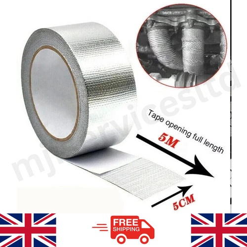 Silver exhaust heat wrap - exhaust,