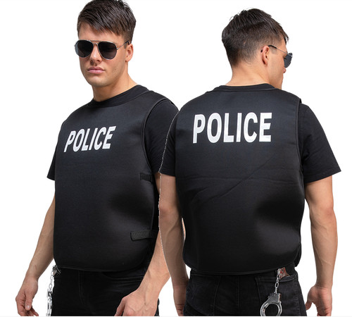 Adult police officer vest - police,