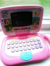 Leapfrog Clic the ABC 123 Laptop Pink for Preschoolers Age 3+ USED SOLD AS SHOWN